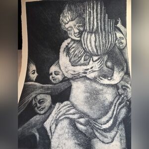 Abstract Black and White Art Print